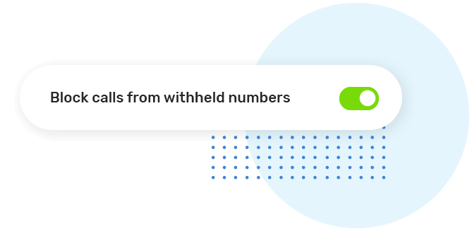 Automatically block withheld calls