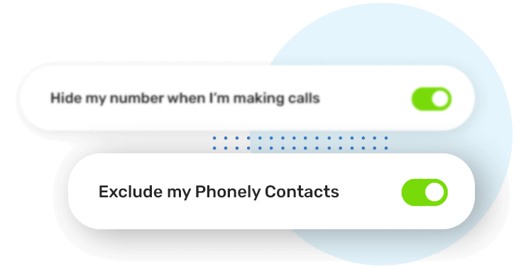 Show your number to your contacts even when Withheld Number is enabled.