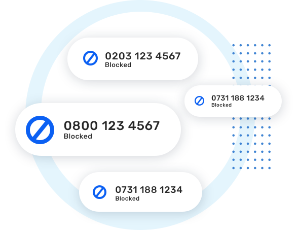 Customisable call blocking settings